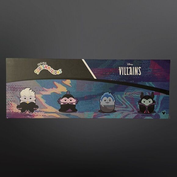 Jazwarees Squishmallow Disney Villains including Hades Maleficent Yzma Ursula 4” - Picture 3 of 4